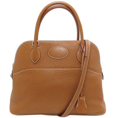 HERMES Bolide31 Gold SilverHardware Handbag Taurillon Clemence Ladies [Used]
