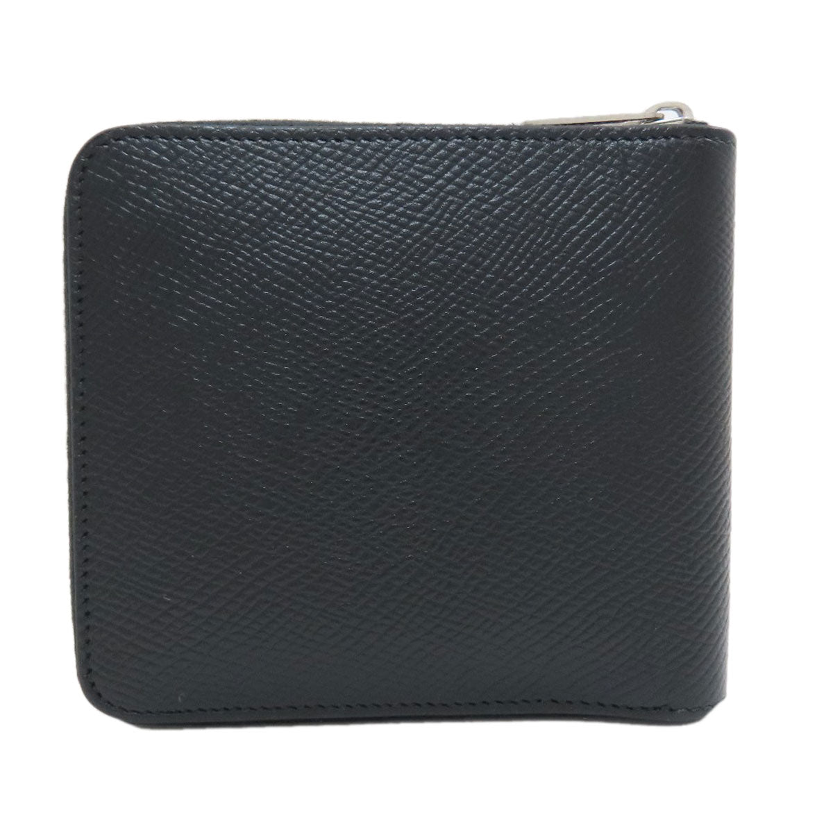CELINE Zip-by-fold Bifold Wallet with Coin Pocket Grained Calfskin Skin mens [Used]