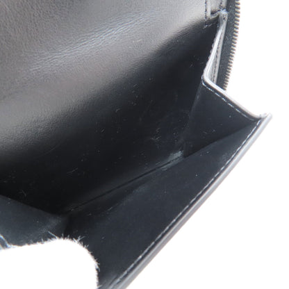 CELINE Zip-by-fold Bifold Wallet with Coin Pocket Grained Calfskin Skin mens [Used]