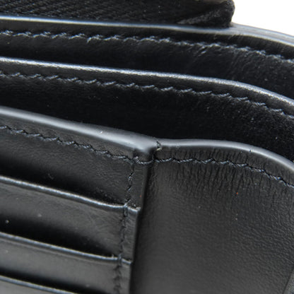 CELINE Zip-by-fold Bifold Wallet with Coin Pocket Grained Calfskin Skin mens [Used]
