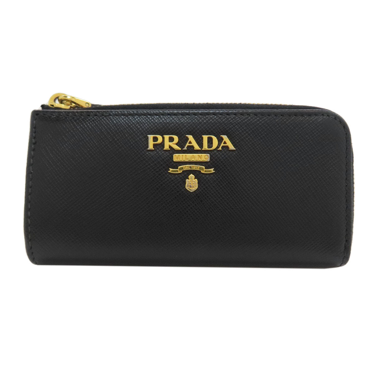 PRADA logo key holder Safiano Ladies [Used]