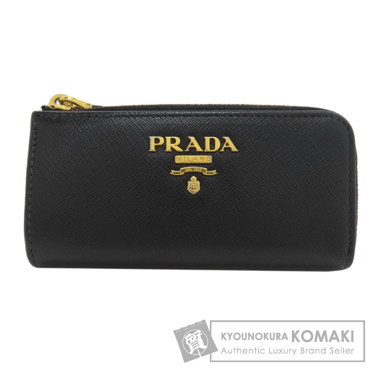 PRADA logo key holder Safiano Ladies [Used]