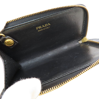 PRADA logo key holder Safiano Ladies [Used]