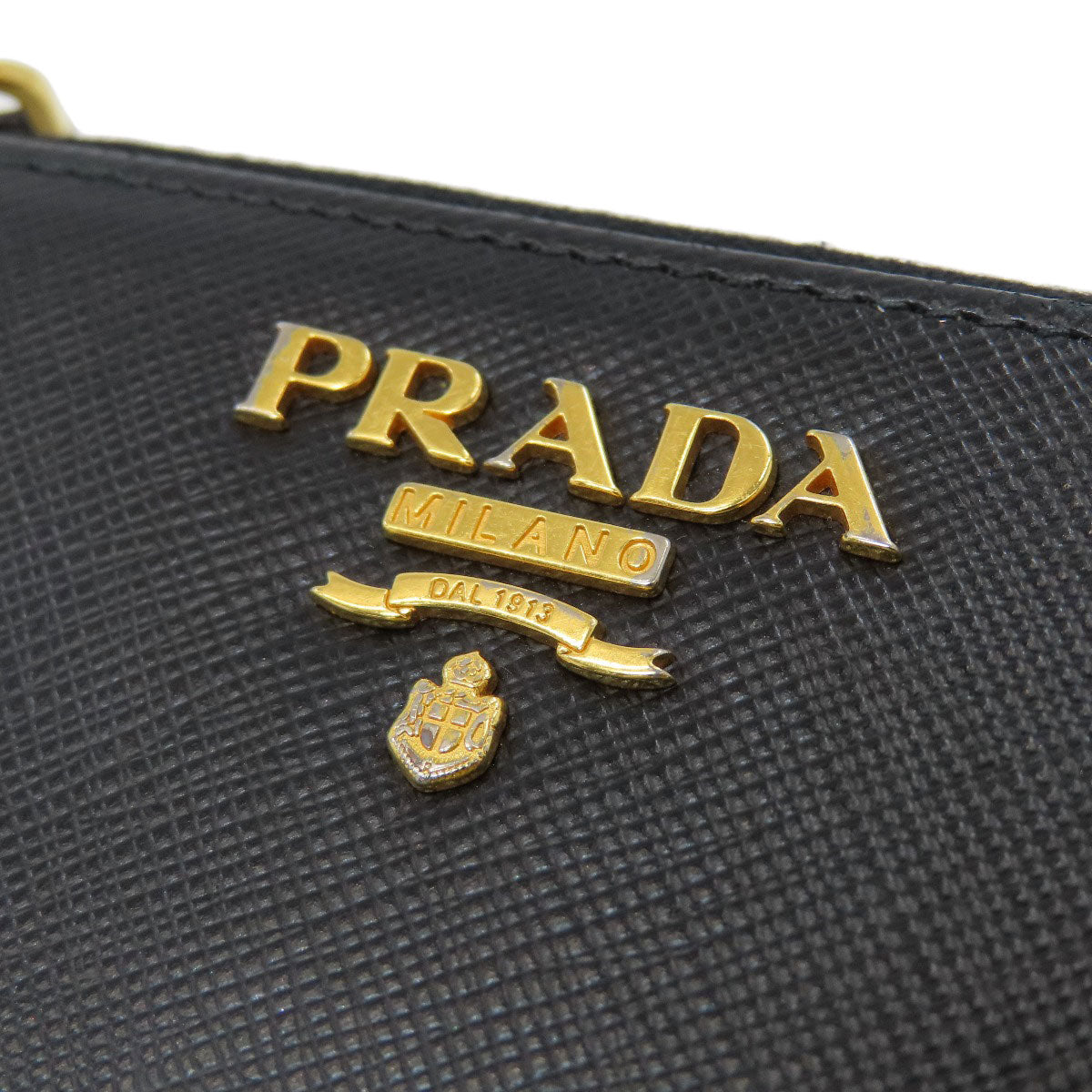 PRADA logo key holder Safiano Ladies [Used]