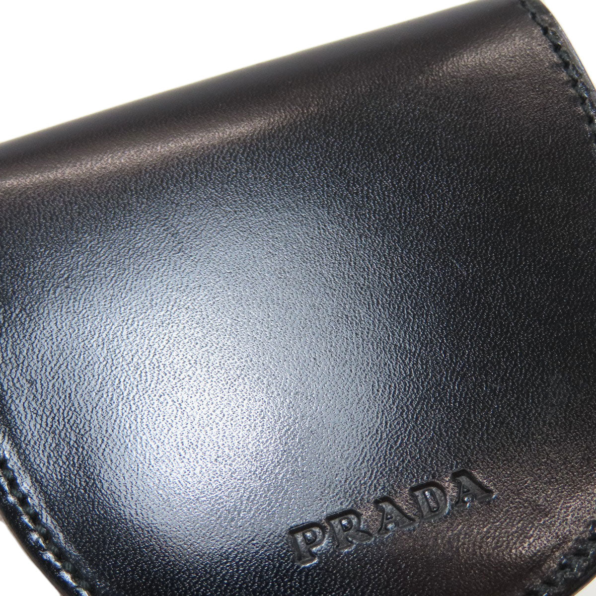 PRADA logo coin purse Calf mens [Used]