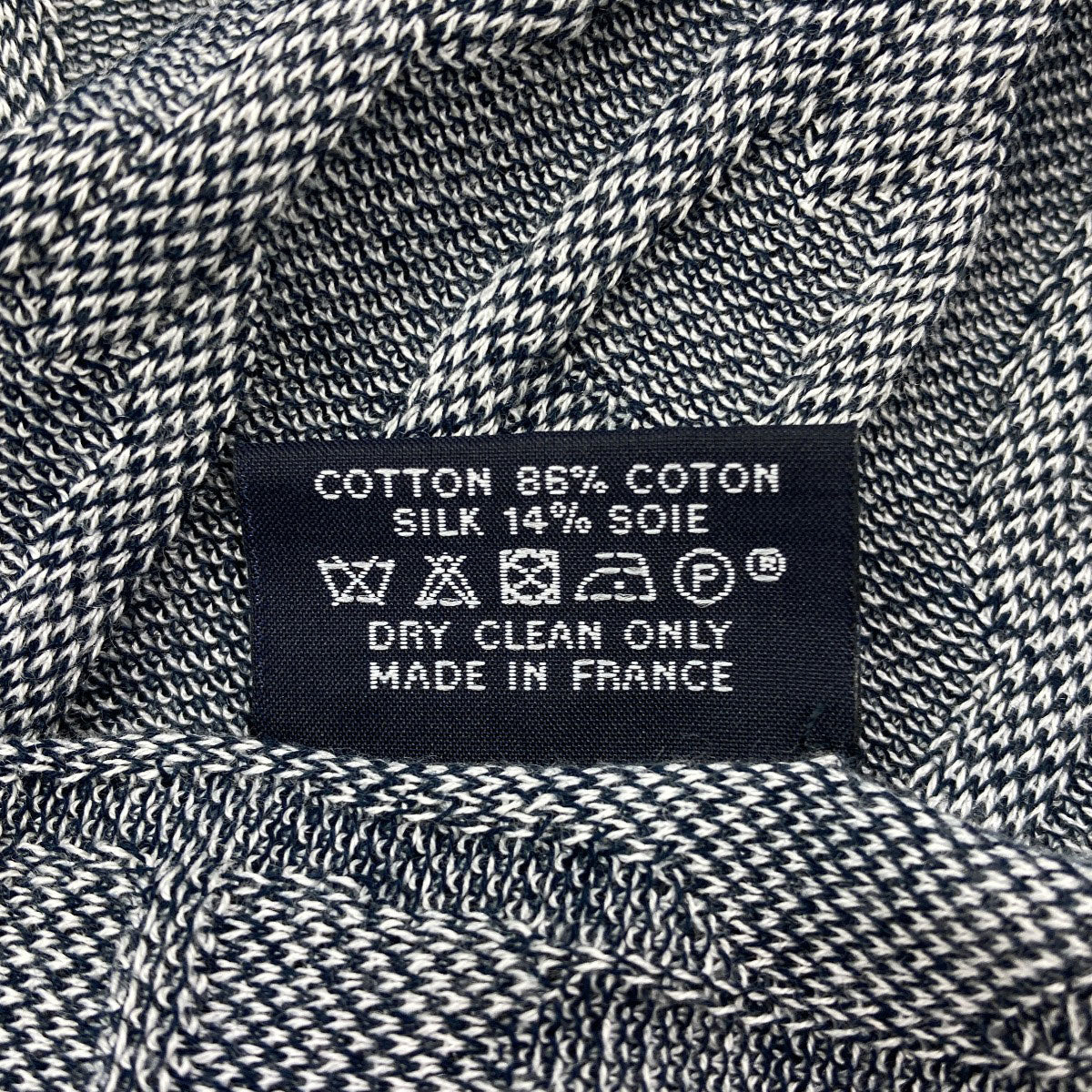 HERMES Shane Dunklepattern Stall Cotton SilkLadies [Used]