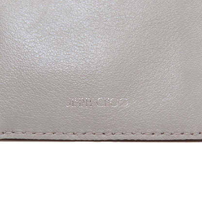 Jimmy Choo Studs star motif Card Case Leather Ladies [Used]