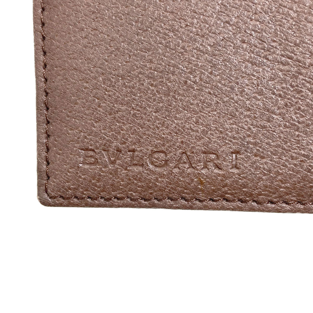 BVLGARI Logo mania Bifold Wallet with Coin Pocket Canvas LeatherLadies [Used]