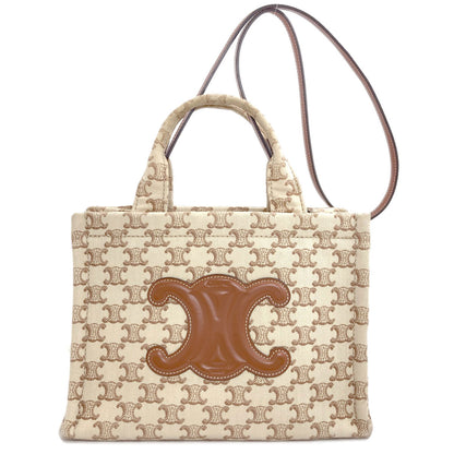 CELINE Kabatais Triomphe 2WAY Handbag Canvas Ladies [Used]