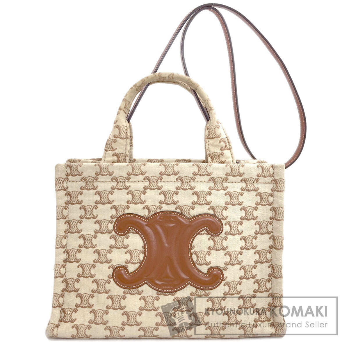 CELINE Kabatais Triomphe 2WAY Handbag Canvas Ladies [Used]