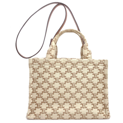 CELINE Kabatais Triomphe 2WAY Handbag Canvas Ladies [Used]