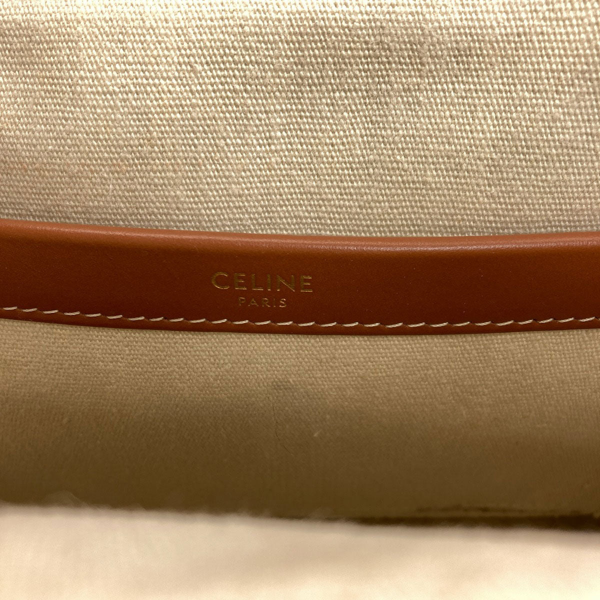 CELINE Kabatais Triomphe 2WAY Handbag Canvas Ladies [Used]