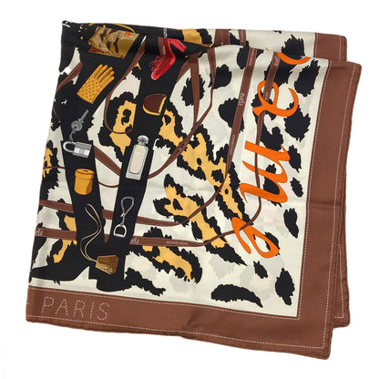 HERMES Carre90 Monsieur & Madame Scarf Silk Ladies [Used]