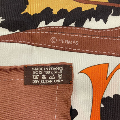 HERMES Carre90 Monsieur & Madame Scarf Silk Ladies [Used]