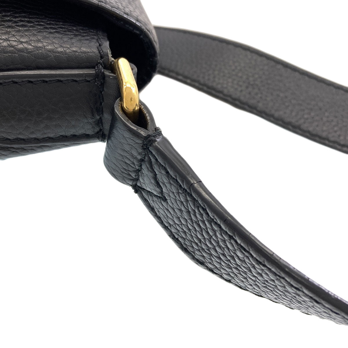 BURBERRY Embossed logo Shoulder Bag Leather Ladies [Used]