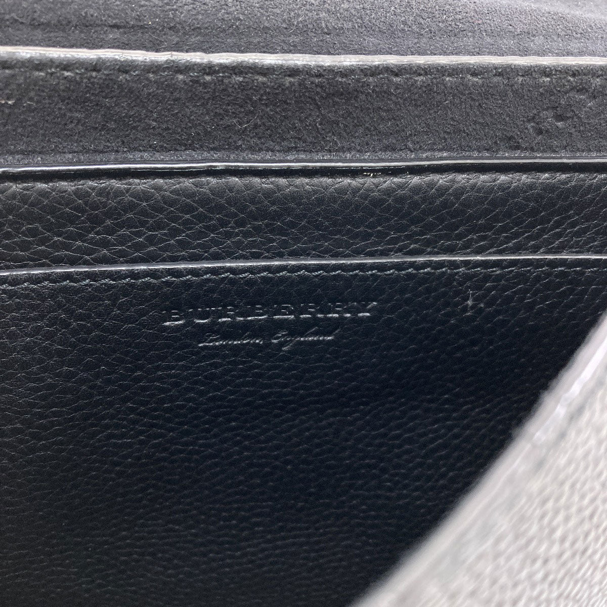 BURBERRY Embossed logo Shoulder Bag Leather Ladies [Used]