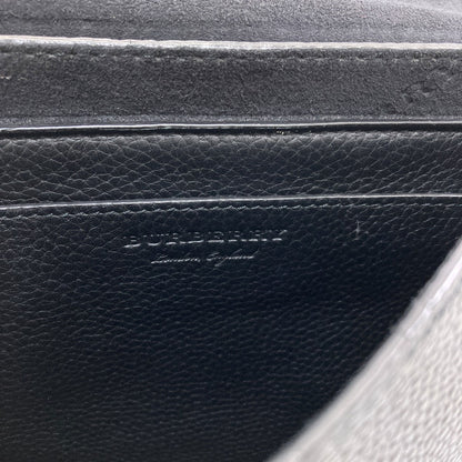 BURBERRY Embossed logo Shoulder Bag Leather Ladies [Used]