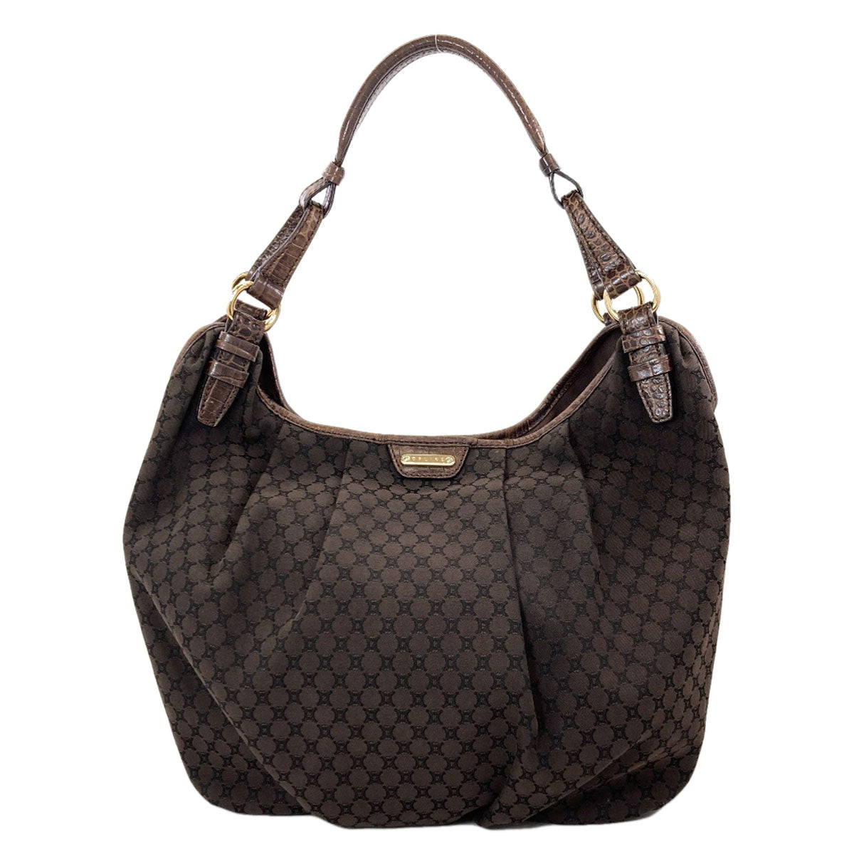 CELINE one belt macadam pattern Shoulder Bag Canvas Ladies [Used]