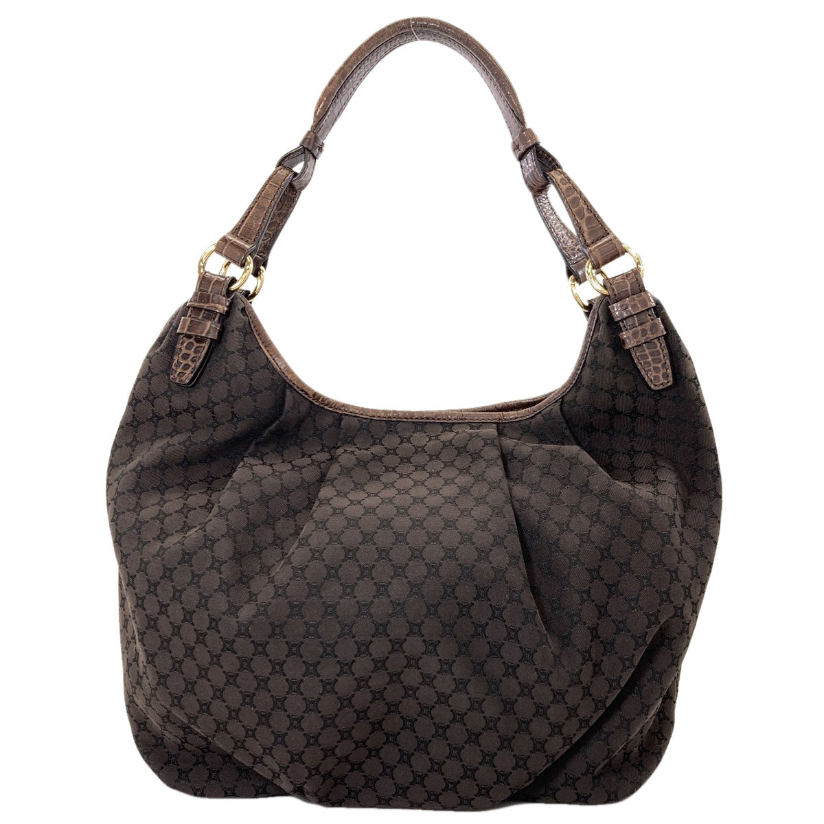 CELINE one belt macadam pattern Shoulder Bag Canvas Ladies [Used]