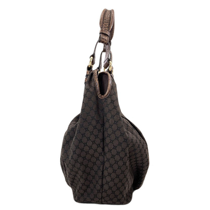 CELINE one belt macadam pattern Shoulder Bag Canvas Ladies [Used]