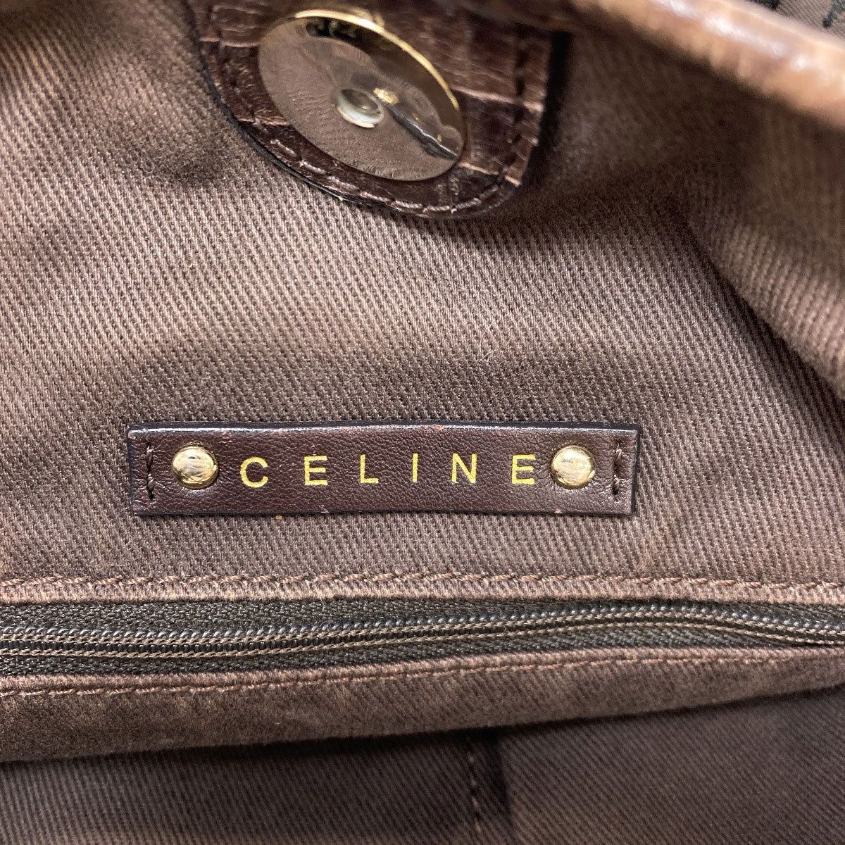 CELINE one belt macadam pattern Shoulder Bag Canvas Ladies [Used]