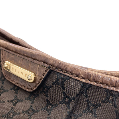 CELINE one belt macadam pattern Shoulder Bag Canvas Ladies [Used]