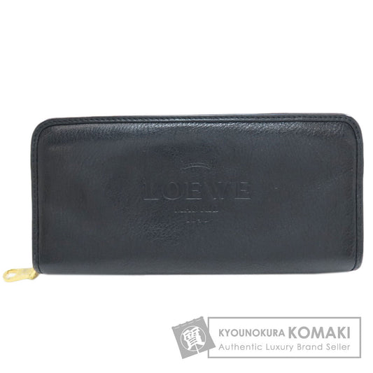 LOEWE Heritage Long wallet (with coin pocket) Leather Ladies [Used]