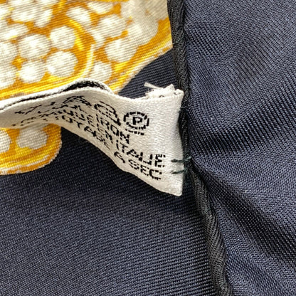 CHANEL Camellia pattern Scarf Silk Ladies [Used]