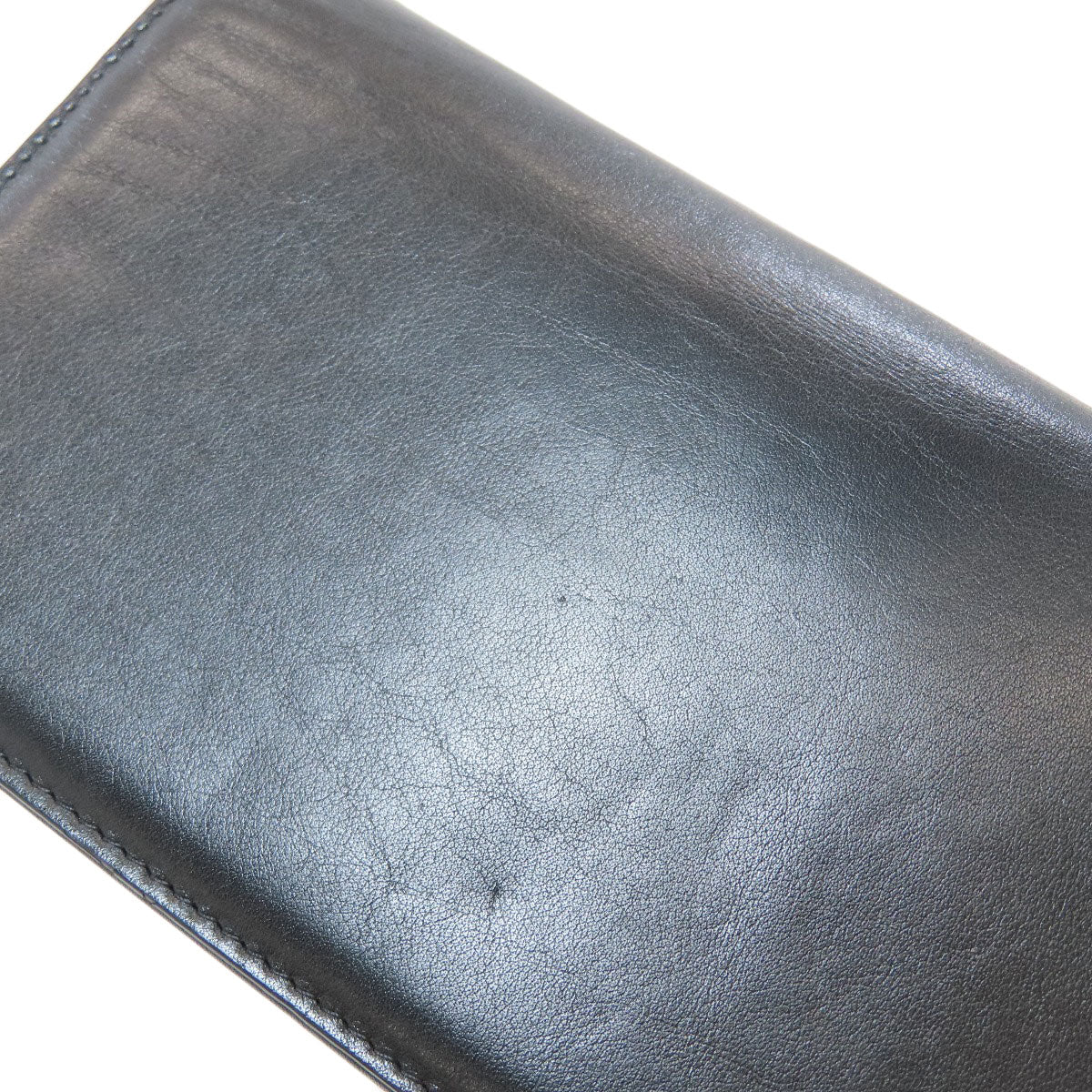 CHANEL COCO Mark Studs SilverHardware Long wallet (with coin pocket) Leather Ladies [Used]