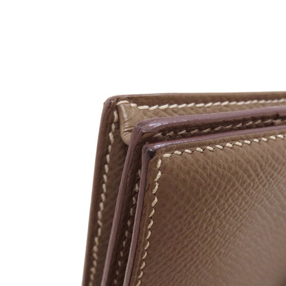 HERMES Bearn soufflet etope SilverHardware Long wallet (with coin pocket) Epsom Ladies [Used]
