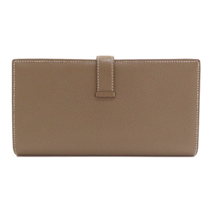 HERMES Bearn soufflet etope SilverHardware Long wallet (with coin pocket) Epsom Ladies [Used]