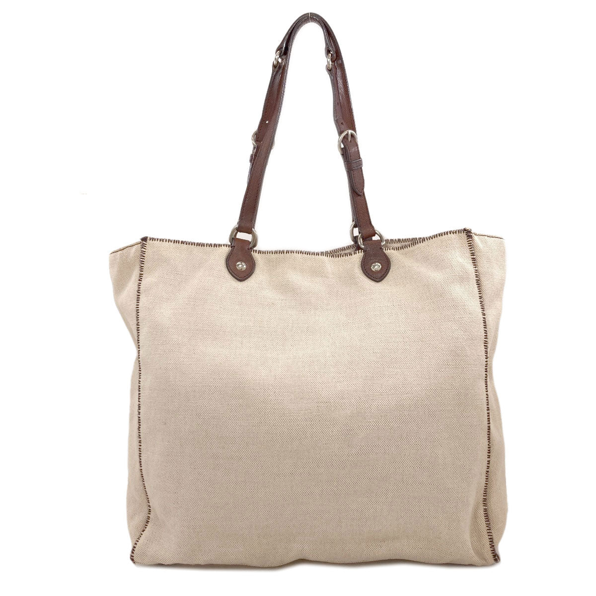MIUMIU Person motif Tote Bag Canvas Ladies [Used]