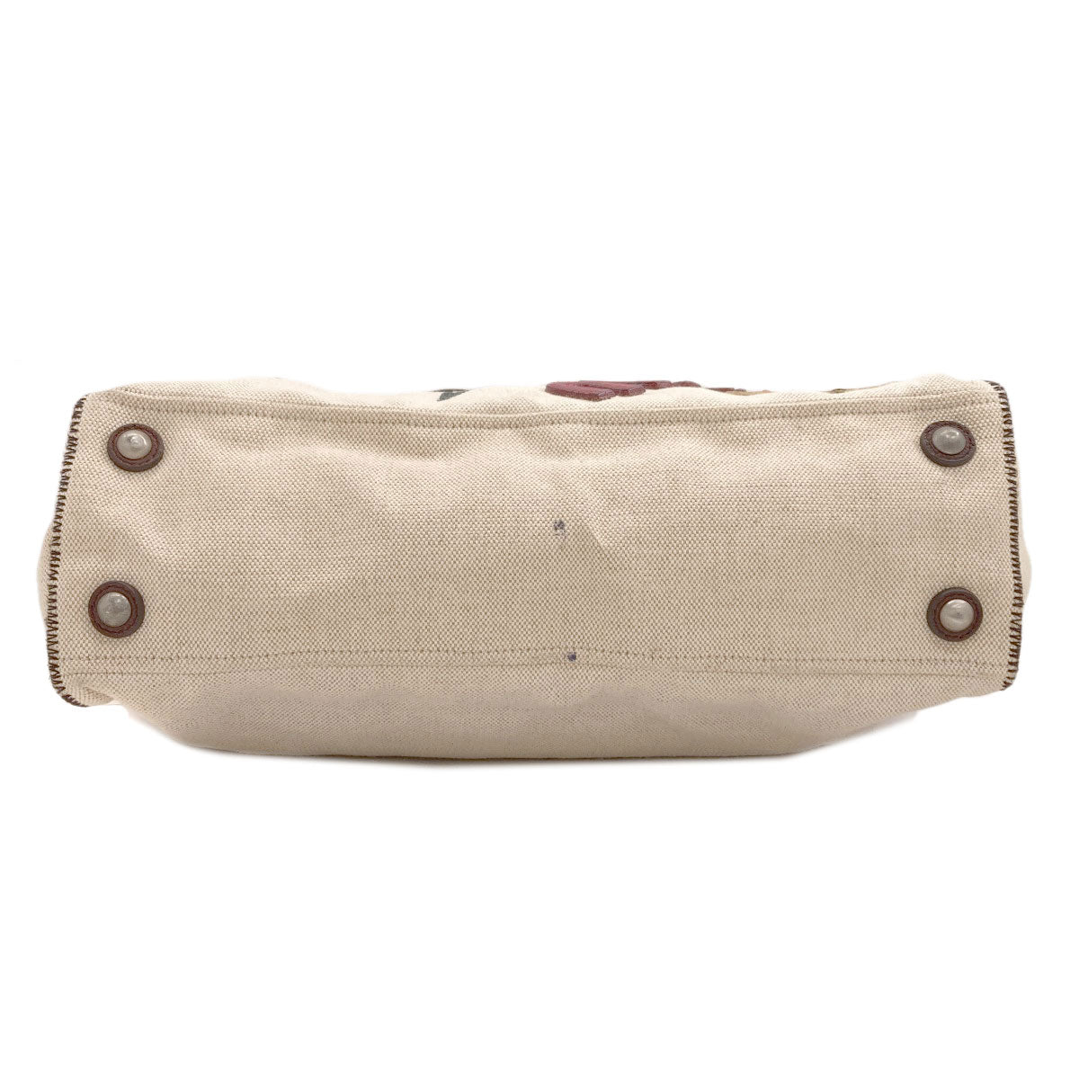 MIUMIU Person motif Tote Bag Canvas Ladies [Used]