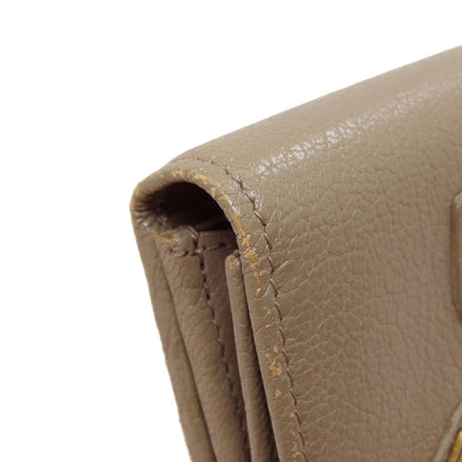 BALENCIAGA 390184 Classic Metallic Edge Manny Long wallet (with coin pocket) Leather Ladies [Used]