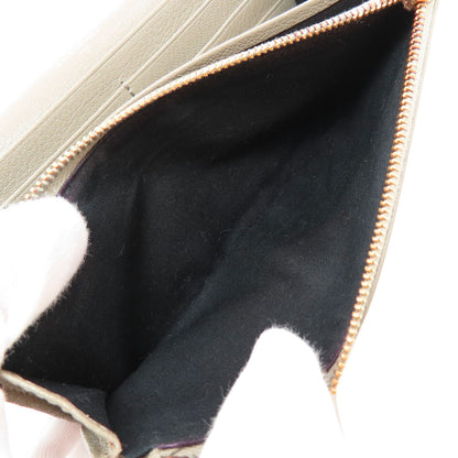 BALENCIAGA 390184 Classic Metallic Edge Manny Long wallet (with coin pocket) Leather Ladies [Used]