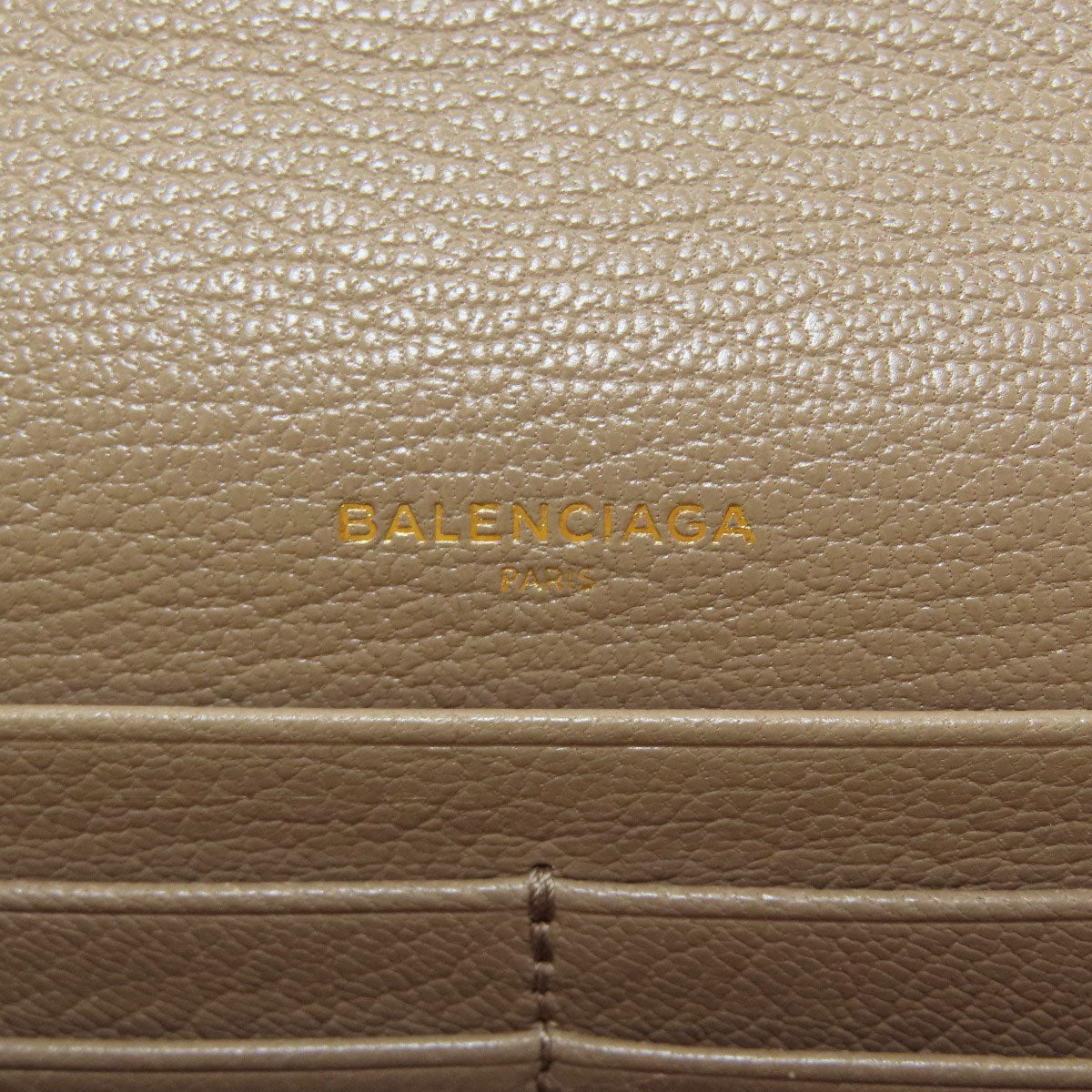 BALENCIAGA 390184 Classic Metallic Edge Manny Long wallet (with coin pocket) Leather Ladies [Used]