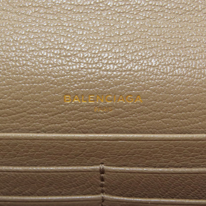 BALENCIAGA 390184 Classic Metallic Edge Manny Long wallet (with coin pocket) Leather Ladies [Used]