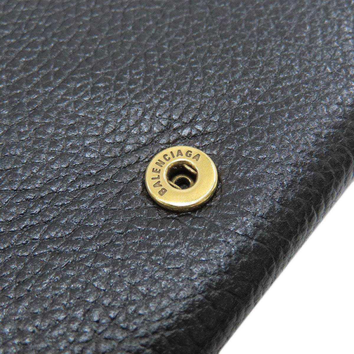 BALENCIAGA 594289 logo Long wallet (with coin pocket) Leather Ladies [Used]