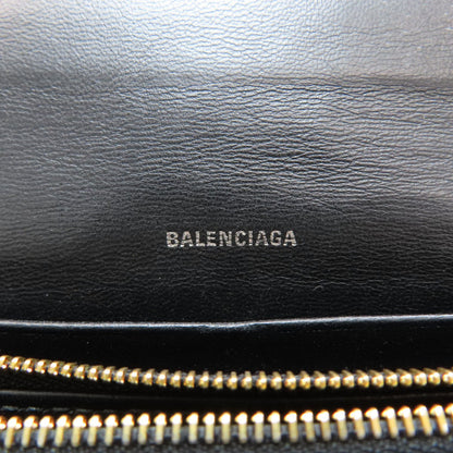 BALENCIAGA 594289 logo Long wallet (with coin pocket) Leather Ladies [Used]