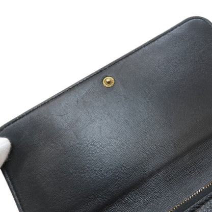 BALENCIAGA 594289 logo Long wallet (with coin pocket) Leather Ladies [Used]