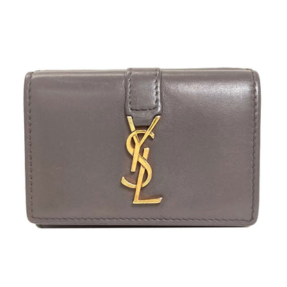YVES SAINT LAURENT Cassandra Compact Wallet Tri-fold wallet (with Coin Pocket) Calf Ladies [Used]