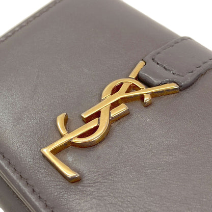 YVES SAINT LAURENT Cassandra Compact Wallet Tri-fold wallet (with Coin Pocket) Calf Ladies [Used]