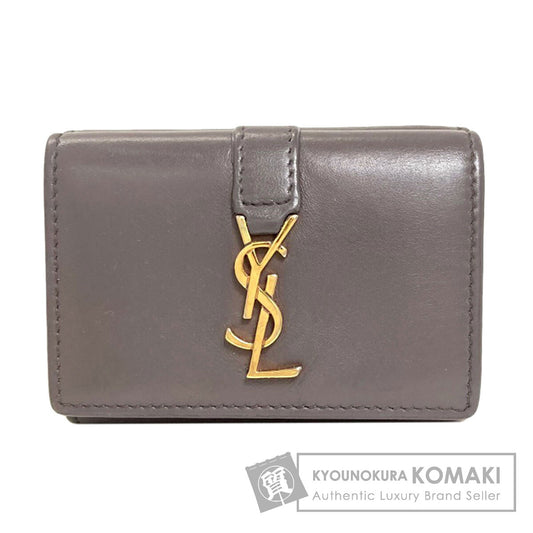 YVES SAINT LAURENT Cassandra Compact Wallet Tri-fold wallet (with Coin Pocket) Calf Ladies [Used]