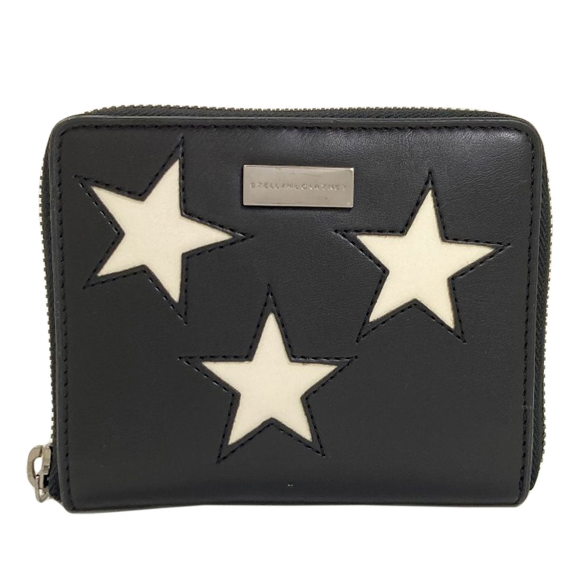 Stella McCartney Star motif Bifold Wallet with Coin Pocket Polyester Ladies [Used]