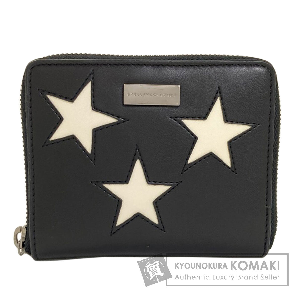 Stella McCartney Star motif Bifold Wallet with Coin Pocket Polyester Ladies [Used]