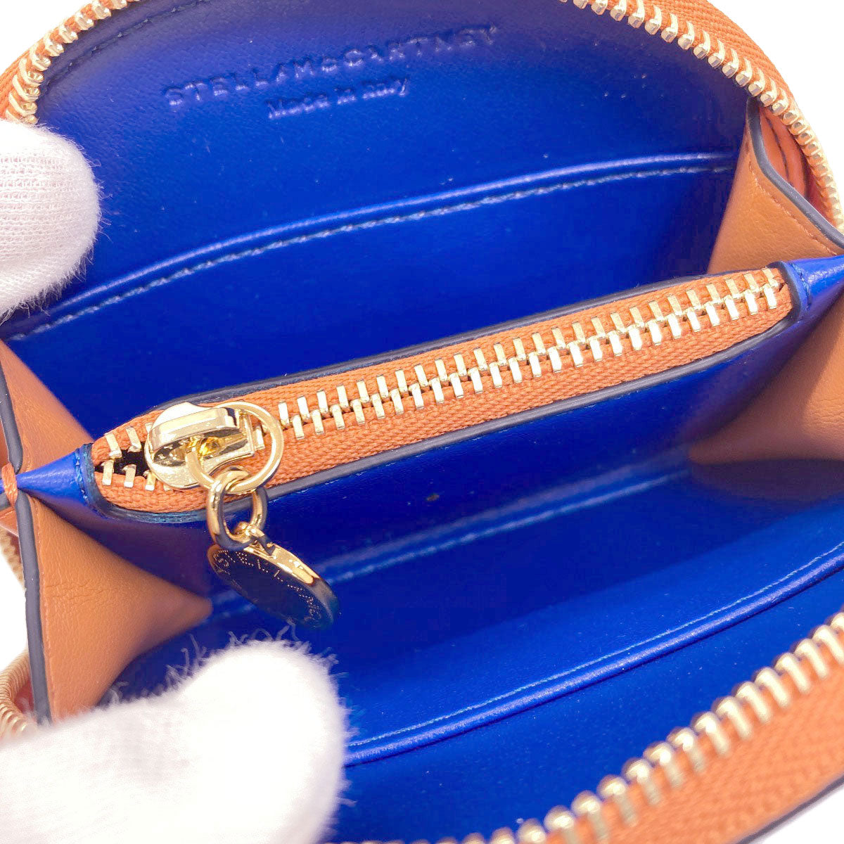 Stella McCartney Logo tricolor coin purse Polyester Ladies [Used]