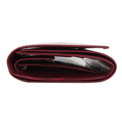 CARTIER happy Birthday Tri-fold wallet (with Coin Pocket) Patent leather Ladies [Used]