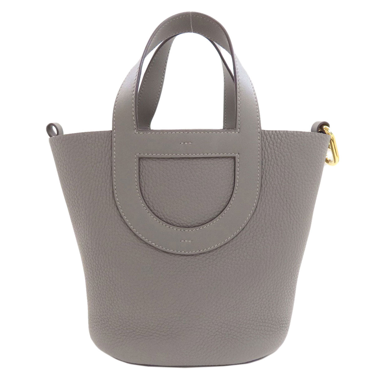 HERMES In the Loop 18 Gold Hardware Handbag Taurillon Clemence Ladies [Used]