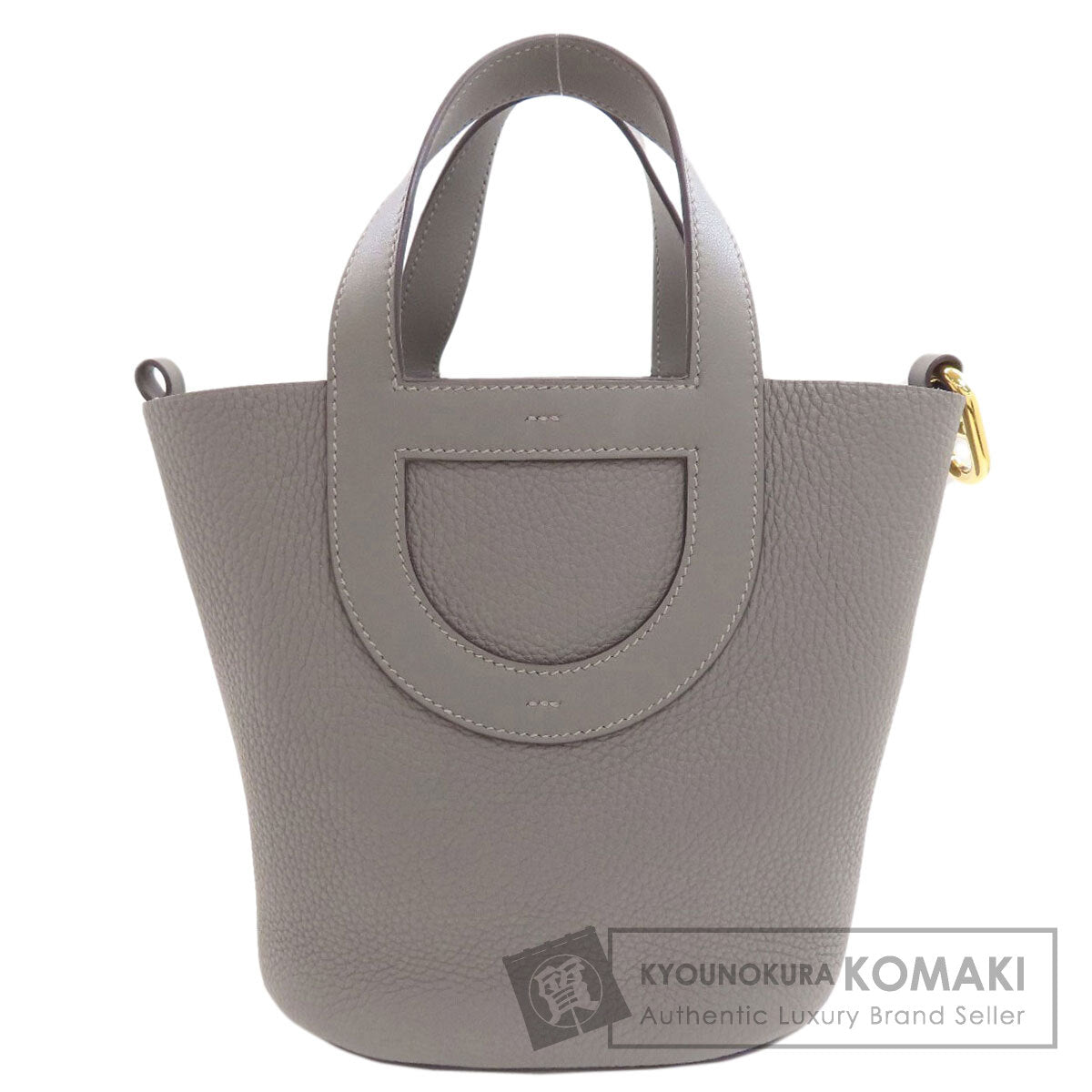 HERMES In the Loop 18 Gold Hardware Handbag Taurillon Clemence Ladies [Used]