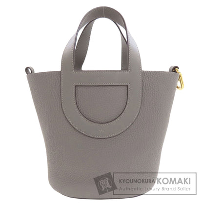 HERMES In the Loop 18 Gold Hardware Handbag Taurillon Clemence Ladies [Used]
